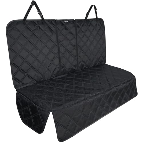KYG Dog Car Seat Cover Premium Nonslip Back Seat Cover for Dogs Scratch Proof Waterproof Rear Seat Covers for Dogs Isofix-Compatible for Most Medium and Large Cars and SUVs (58x45x135 cm)