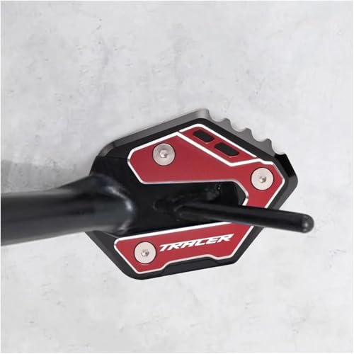 Coussin béquille Tracer 9 GT élargisseur rouge idéal pour le camping moto