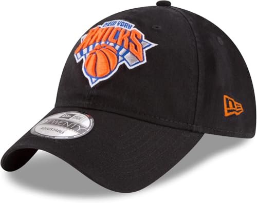 New Era NBA Core Classic 9TWENTY Adjustable Hat Cap One Size Fits All (New York Knicks Black)