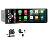 Hexinex Autoradio Bluetooth 1 DIN con Schermo