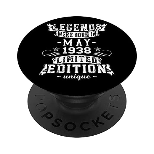 Cumpleaños Mayo 1938 Edición Limitada Regalo Legend May PopSockets PopGrip Intercambiable