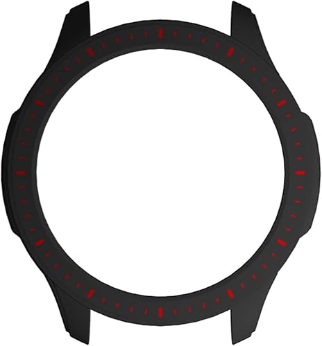 Miniatura 2 de Funda protectora para Amazfit GTR 4, a prueba de golpes, duradera, de policarbonato duro, accesorios para Amazfit GTR 4 Smartwatch (negro rojo)