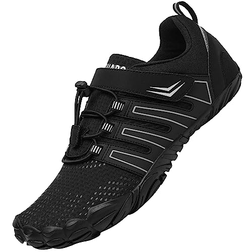 Produktbild von Barfussschuhe Damen | Sommer Schuhe Für Barfußschuhe Herren Frauen Waterproof Barfuss Wasserdicht Trekking- & Wanderschuhe Wasserfeste Indoor Fussballschuhe Barefoot Shoes (Hot Pink, 36