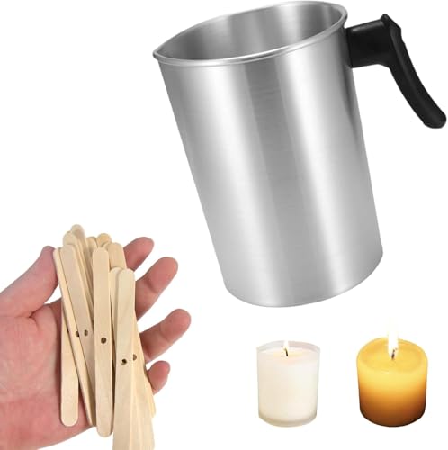 Pot de cire fabrication bougies Dexpally avec supports de mèche