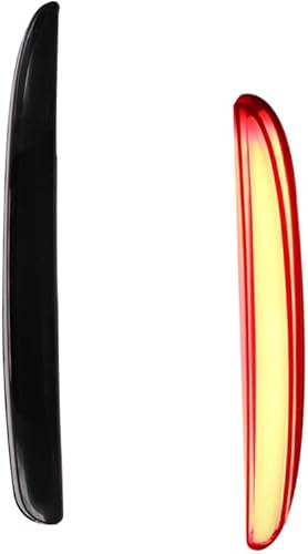 Miniatura 8 de GTINTHEBOX Luces reflectoras de parachoques LED de lente roja, faros antiniebla traseros para Honda Civic Hatchback 2017 en adelante, Type-R o SI 4