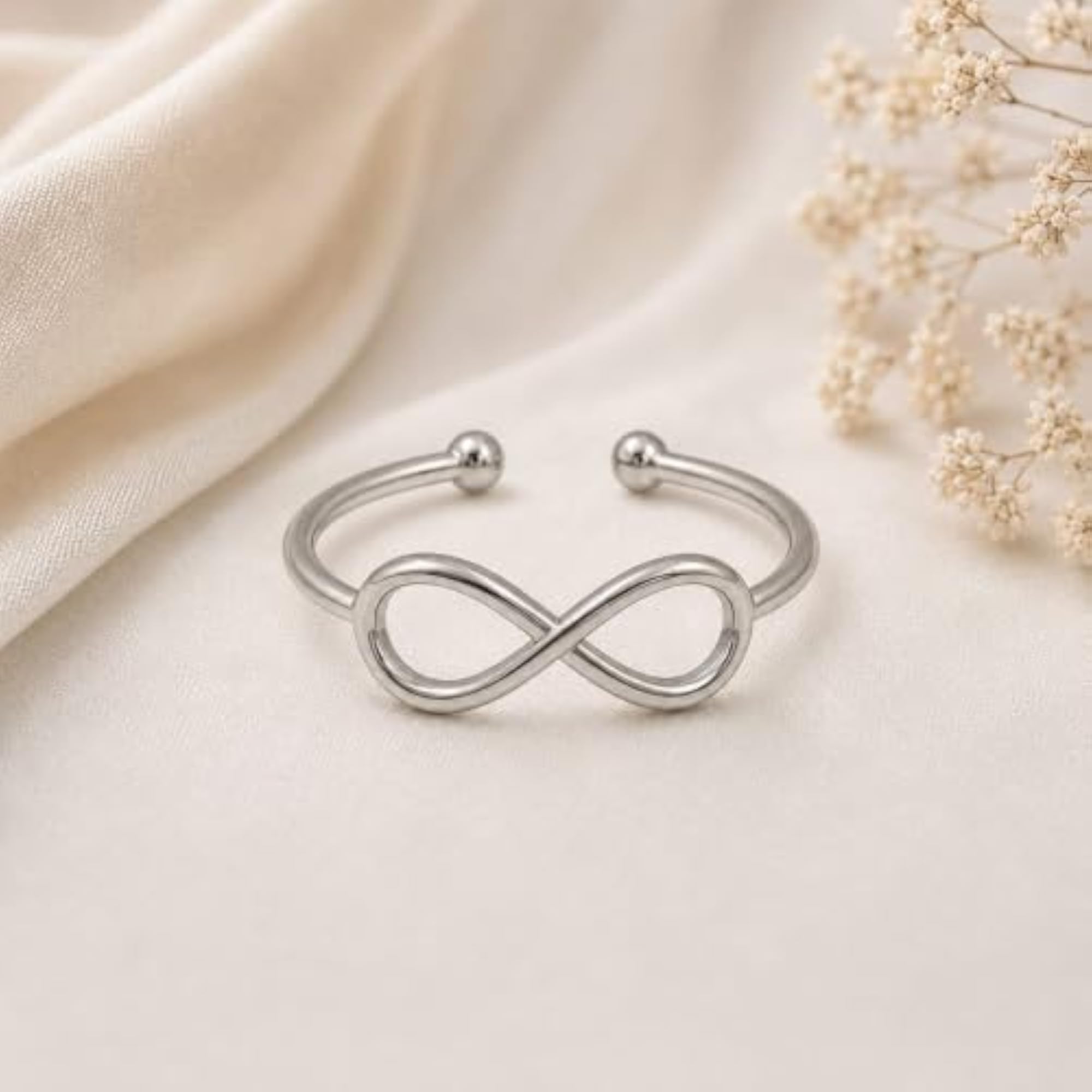 Infinity Adjustable Cuff Ring