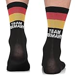 TODO Fahrrad-socken Herren und Damen. Atmungsaktive Rennrad Socken. Team Germany Radsocken Herren (Team Germany CA, 43-46)