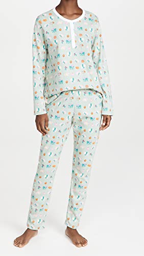 Roller Rabbit Women's Pumpkin Spice Pajamas, Sage, Green, Print, Xl #TOP1