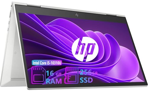 HP EliteBook X360 830 G7 2 in 1 Laptop, Touchscreen, 13.3" FHD Notebook, Intel i5-10310U, 16GB RAM, 256GB SSD, Backlit Keyboard, Fingerprint Reader, Windows 11 Pro(Renewed)