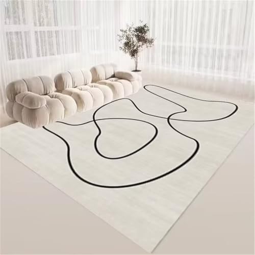 Tapis Intérieur 200x250cm Doux au Design Minimaliste Moderne - 2