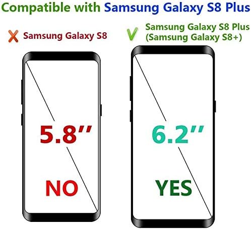 J.west Galaxy S8 Plus Case, Luxury S8 Plus Phone Case Glitter Sparkle Pearly-Lustre Pattern Slim Flexible Clear Soft Silicone Rubber Protective Case Cover for Samsung Galaxy S8 Plus(Colorful)