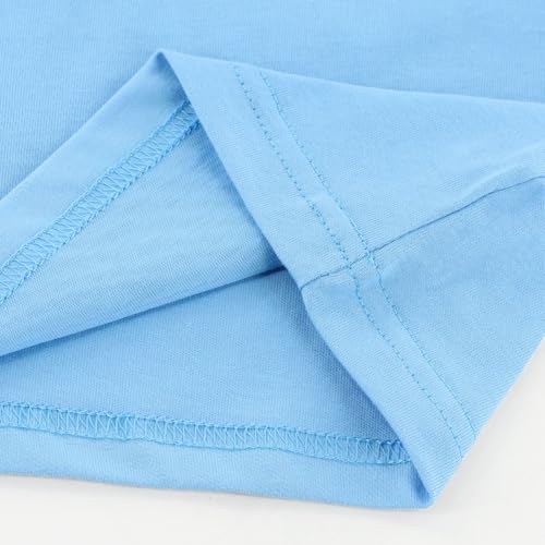 Image of Toddler Kids Short Sleeve Crew Neck T-Shirt Pullover, Loose Fit Casual Basic Tees for Boys Girls 2-8 Years