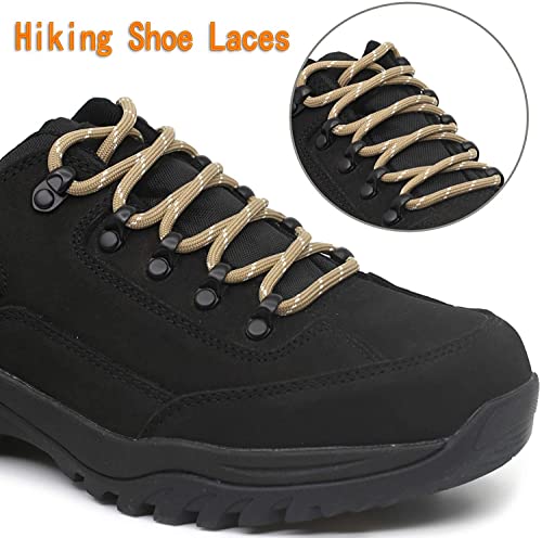Image of Round Shoelace (2 Pair) Shoelaces for Hiking Shoes, Outdoor Walking Sneakers, Outdoor Hiking, Climbing, Basketball, Work Boot, Running, Sport Shoes