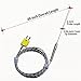K Type Thermocouple Probe with Fiberglass Braided Cable, 6-inch Probe 0.04-inch (1 mm) tip 49-inch Overall Length Suitable for high-Temperature environments from -40°F to 1100°F Model TL1912SL