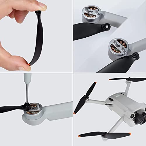 Image of 4 Set Propeller Remote Controlled UAV Device Low Noise CW /CCW RC Drone FPV Quadcopter Fan Blade Propellor Spare Part Unmanned Helicam Replacement Kit-5 Years Warranty (Mini 3 /3 Pro)