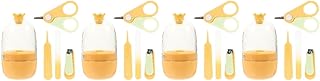 ibasenice 4 Conjuntos De Tesouras De Unhas Para Bebês Cortadores De Unhas Para Bebês Kits De Saúde Para Bebês Cortadores De Unhas Infantis Tesouras Para Bebês Itens Essenciais Para