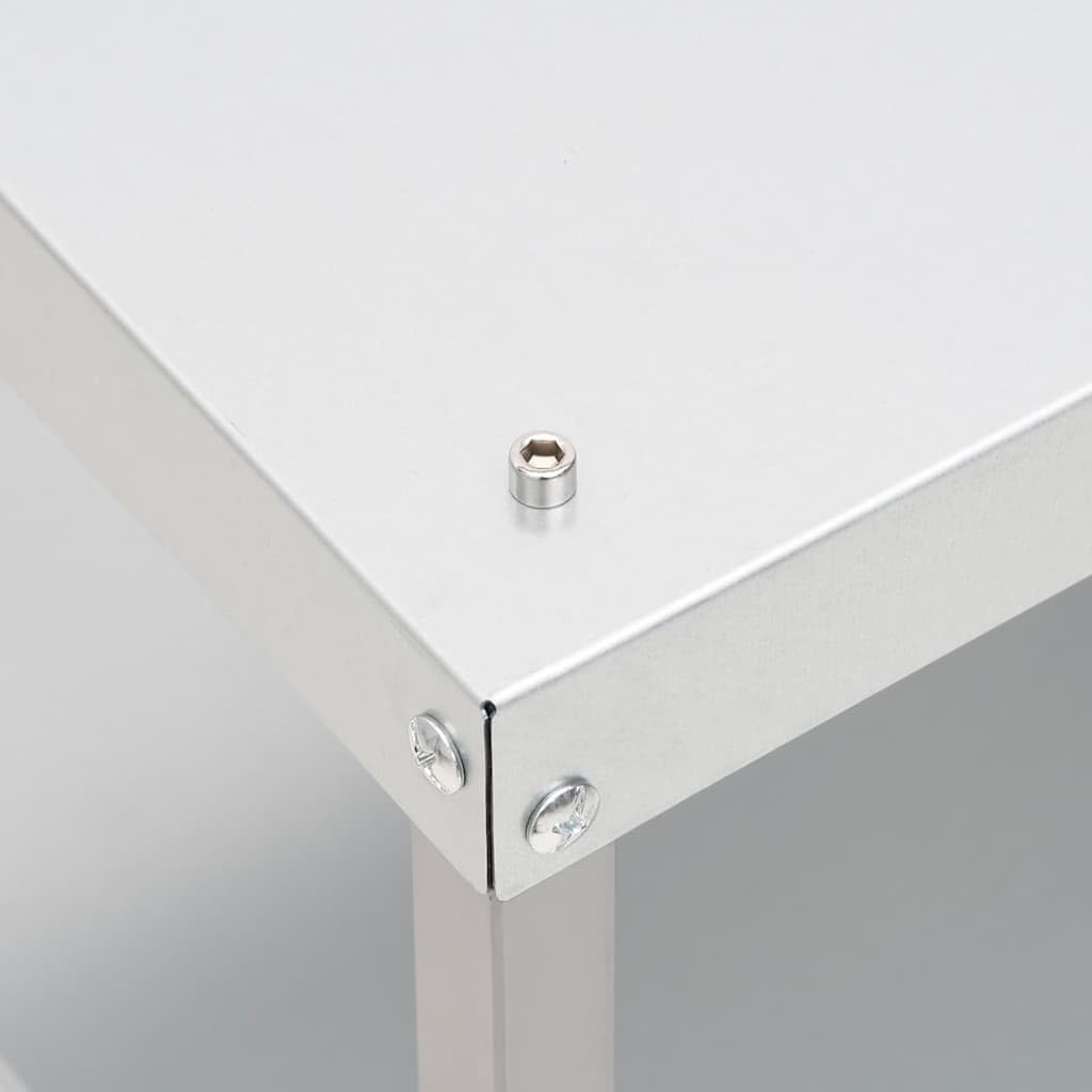 Fumador de horno para barbacoa con mesa de acero galvanizado para fumar, carne, pescado, queso -D