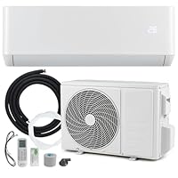 RELAX4LIFE Split Klimaanlage 9000BTU, Klimageräte mit Heizfunktion, Klima Splitgerät Kältemittel R32, Inverter-Technologie,Air Conditioner Inkl. Montagematerial, sehr leise