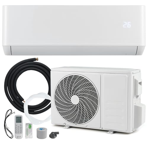 RELAX4LIFE 12000 BTU Split-Klimaanlage, Wandklimaanlage mit Wärmepumpe, Fernbedienung, Inverter-Technologie, Klimaanlage für Kühlung und Heizung...