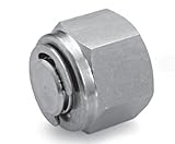 Ham-Let Stainless Steel 316 Let-Lok Compression Fitting, Plug, 1/16'