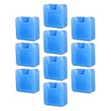 JUMPLAWN 10 Pezzi Blocchi di Ghiaccio Quadrati Riutilizzabili 2,76 Pollici