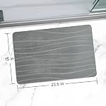 Sutera Diatomaceous Stone Mat de bain rapide sèche Absorbent Salle de bains Sol & Kitchen Sink Mat , Pierre de douche antidérapante , Séchage rapide Tapis de bain en diatomite pour salle de bains