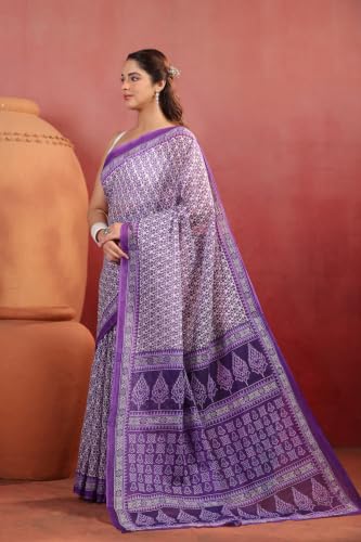 Image of TAMAIRA FASHION Mulmul Pure Cotton Saree For Woman |Office Wear Daily Wear Sarees For Women Without Blouse Piece(Available in 19 Colours)