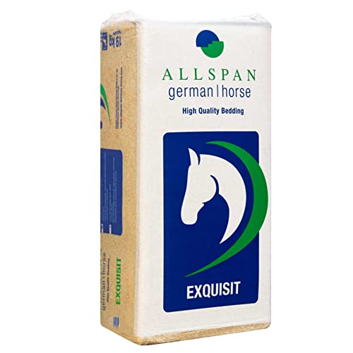 Preisvergleich Produktbild ALLSPAN 19kg Einstreu German Horse Exquisit 500l / Ideal bei Huferkrankungen und Atemwegserkrankungen / Hohe saugfähigkeit staubarm hygienisch