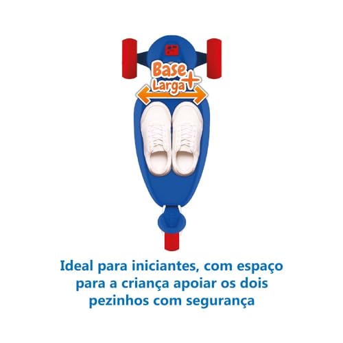 Skatenet Led Iniciante + Base Larga (Azul) Bandeirante