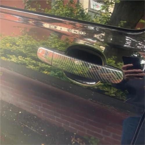 Masquer rayures poignée Ford Transit Custom avec coque carbone - 3