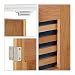 Relaxdays Mueble Lavabo con Balda Regulable, DM-Bambú, Blanco-Marrón, 60 x 60 x...