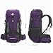 Imagen de Bseash Mochila de senderismo ligera impermeable de 60L con cubierta de lluvia