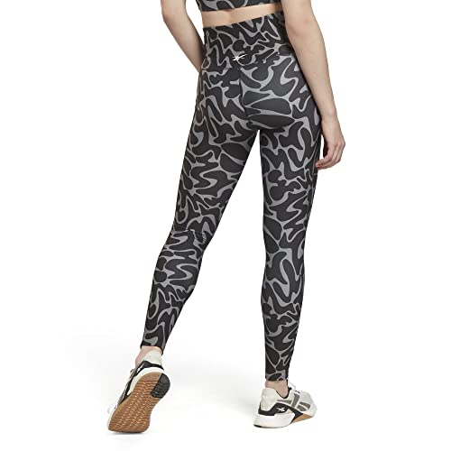Image of Reebok Women's Wor AOP Tights (Hh8060-2Xs, Black, 2XS)