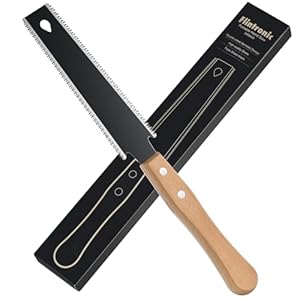 flintronic Sierra manual de carpinterÃ­a pequeÃ±a, Doble Filo cuchilla flexible de 11/17 TPI, Mini sierra de doble cara para CarpinterÃ­a, artesanÃ­as, aficiones, bricolaje, Sierra de poda hortÃ­cola