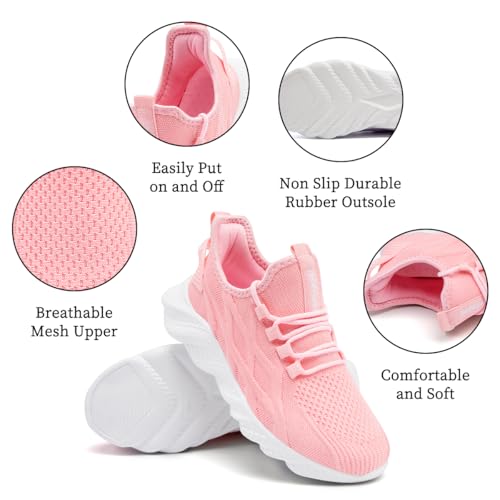 Image of DLWKIPV Womens Slip on Walking Tennis Shoes for Women Work Running Athletic Gym Sports Sneakers Lightweight Casual Shoe