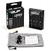 LCD Display Universal battery charger,Rechargeable USB Intelligent Charger for Ni-MH Ni-Cd AA AAA C Li-ion LiFePO4 TR IMR 18650 26650 14500 16340 18500 10440 18350 17670 RCR123a Rechargeable Batteries
