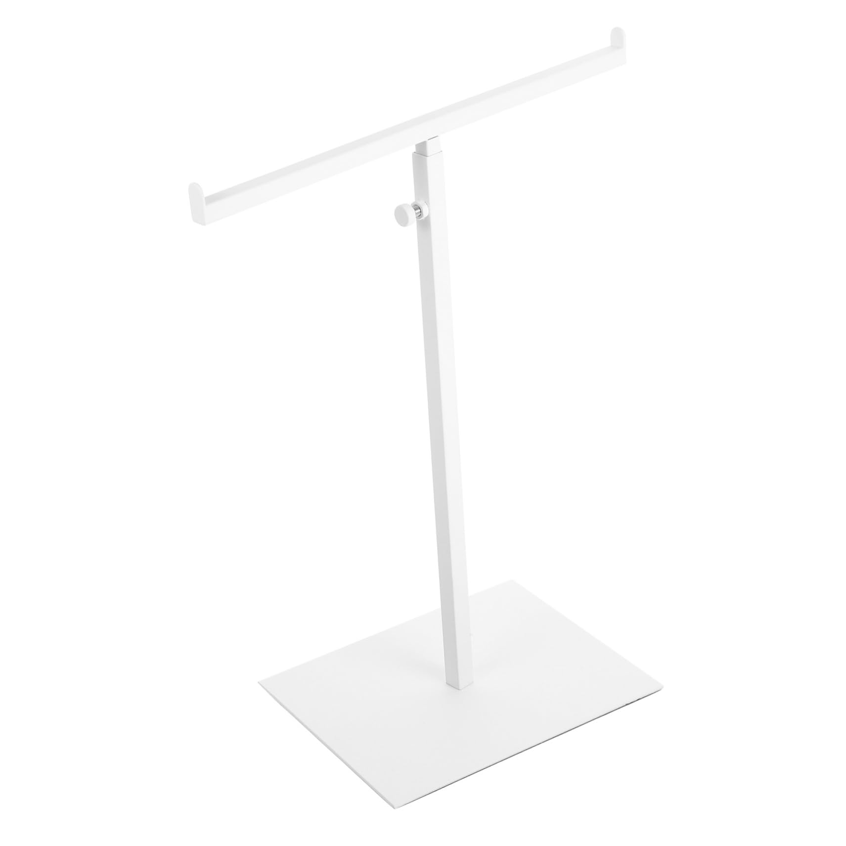 PRETYZOOM Stainless Steel Purse Display Stand T-Shaped Bag Holder Rack Bag Display Silver