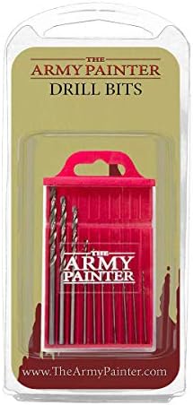 The Army Painter Drill Bit Set - 10 Small Drill Bits for Pin Vise Hand Drill - Wargamers Micro Drill Bit Set for Miniatures- Mini Twist Drill Bits