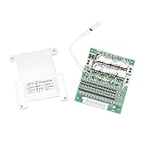  Placa de protección de batería de litio, placa de protección de carga de batería de litio 13S 50A BMS PCB con placa de protección de batería de litio de diodo eléctrico de carga de