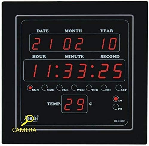 SmartCam Digital Spy Camera Ajanta Wall Clock Hidden with Motion Detection & SD Card inbuilt 32GB Full hd Mini spy Camera for Home - LATEST SOFTWARE
