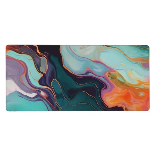 Grand tapis de souris de jeu 40x90 pour clavier sous-main informatique marbre
