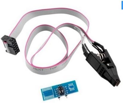 CEG Show Soic8 Sop8 Flash Chip Ic Test Clips Socket Adapter Ic Clamp for Tl866a Tl866cs for USB Universal Programmer Bios/24/25/93 with Ic Socket Adapter