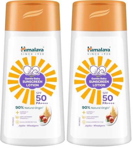 Image of Himalaya Gentle Baby Sunscreen Lotion SPF 50 PA++++ | No White Cast | 50ml (Pack of 2)