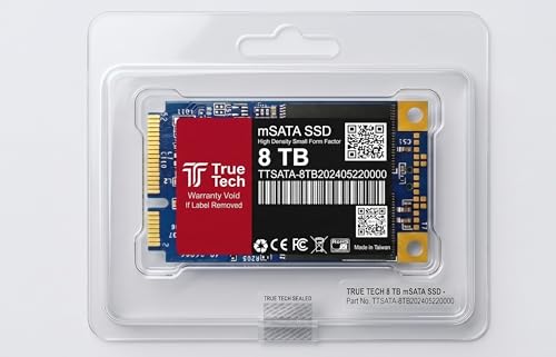 Image of mSATA SSD 8 TB Laptop, Network Attached Storage, Servers Black, Red PCIe NVMe Internal Solid State Drive (SSD) (TTSATA-8TB)