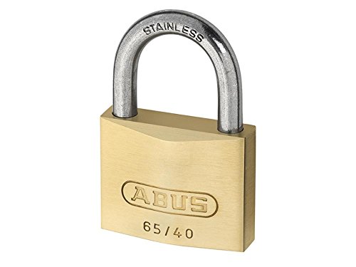 Abus - 65IB/40 40mm Messing Vorhängeschloss Edelstahl Schäkel Carded - ABU65I...