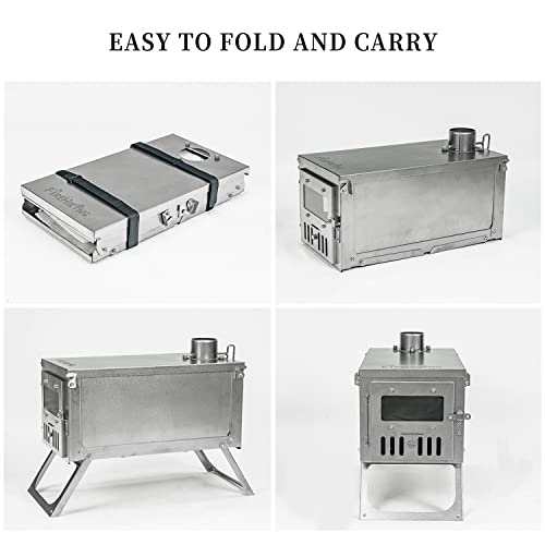 Carpa FIREHIKING para camping con estufa de titanio 2-4 personas miniatura 4