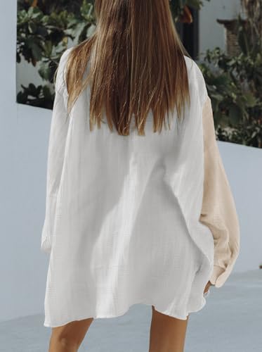 Image of Fixmatti Women 2 Piece Outfits Long Sleeve Button Down Blouse and Shorts Sweatsuit Sets