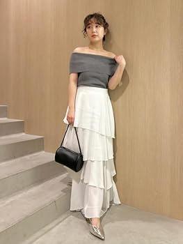 Amazon.co.jp: [フレイ アイディー] セミシアーティアードスカート