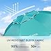 AMMSUN Shade Umbrella, Premium Portable Umbrella with Stand, 6.5ft Lightweight Free Standing Canopy for Sporting Games, Adjustable Instant Sun Protection and Easy to Carry, Turquoise