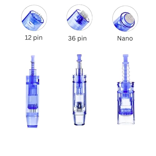 Image of Kostech dr Derma Pen Ultima A6 36 Pins Cartridges Needle - Healthy Care Derma Pen Ultima A6 Electric Micro Needle Pen Bayonet Replacement Parts 0.25 mm - (Pack of 25)